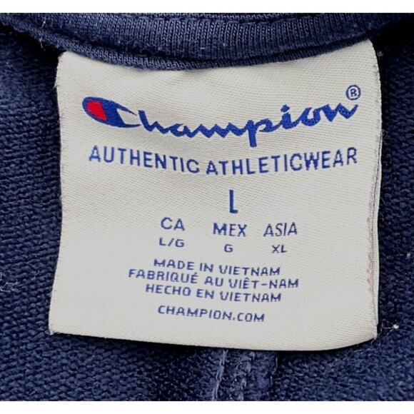 Champion Ladies Heritage Crew Neck Embroidered Logo Sweatshirt Sleeve Tape LG - Picture 3 of 5